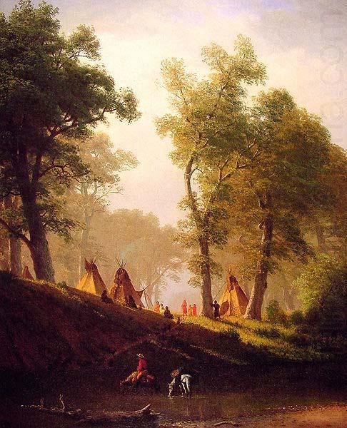 Albert Bierstadt The Wolf River, Kansas china oil painting image